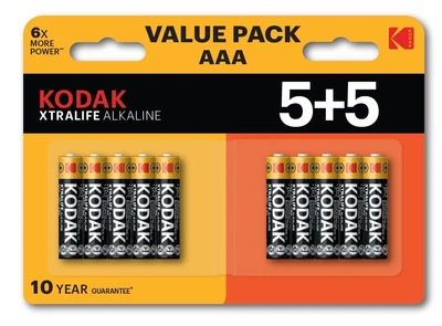 KODAK BATERIE ALKALICZNE XTRALIFE AAA LR3 10PACK