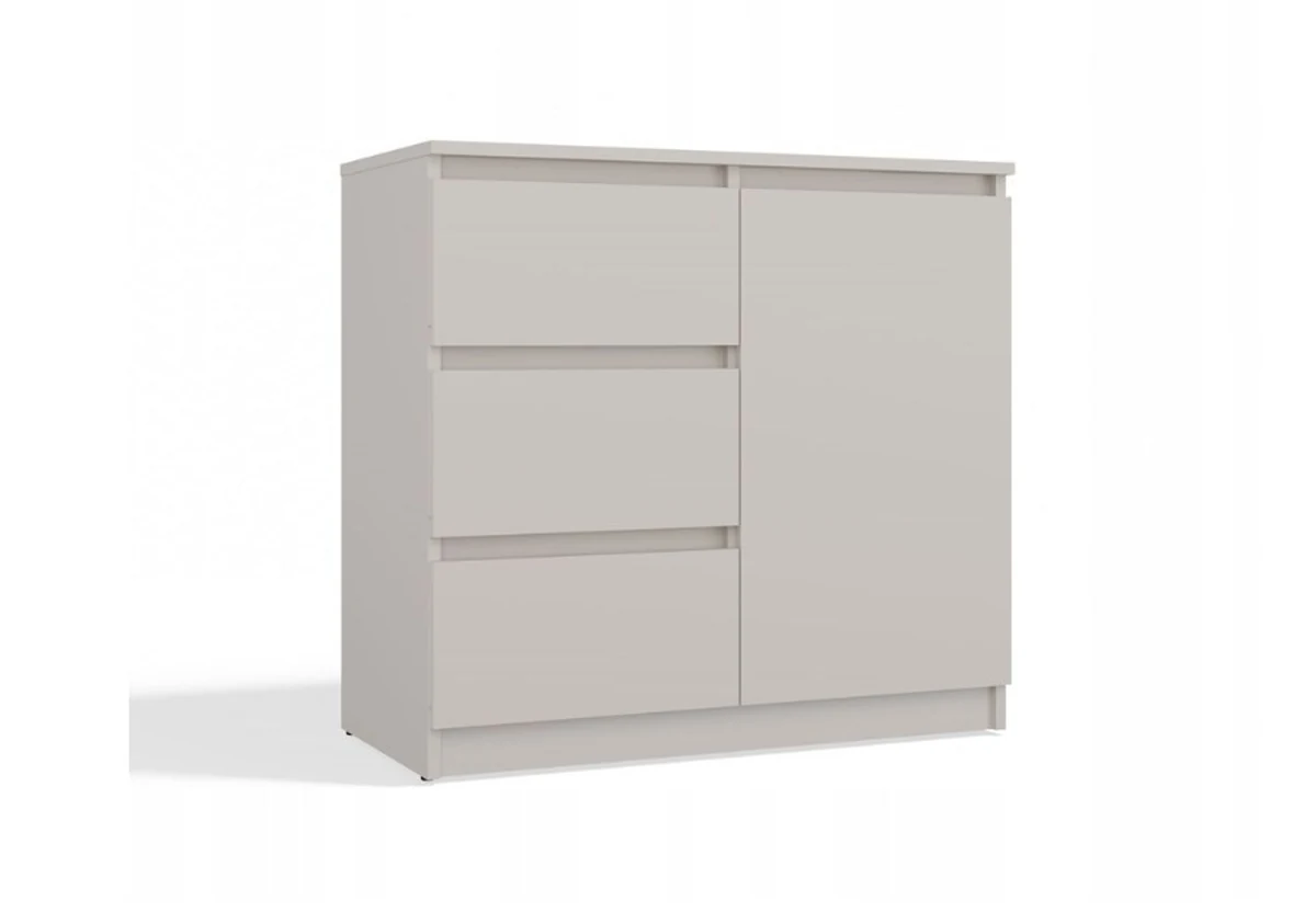 KOMODA 1 DRZWI 3 SZUFLADY KASZMIR KOMPLET