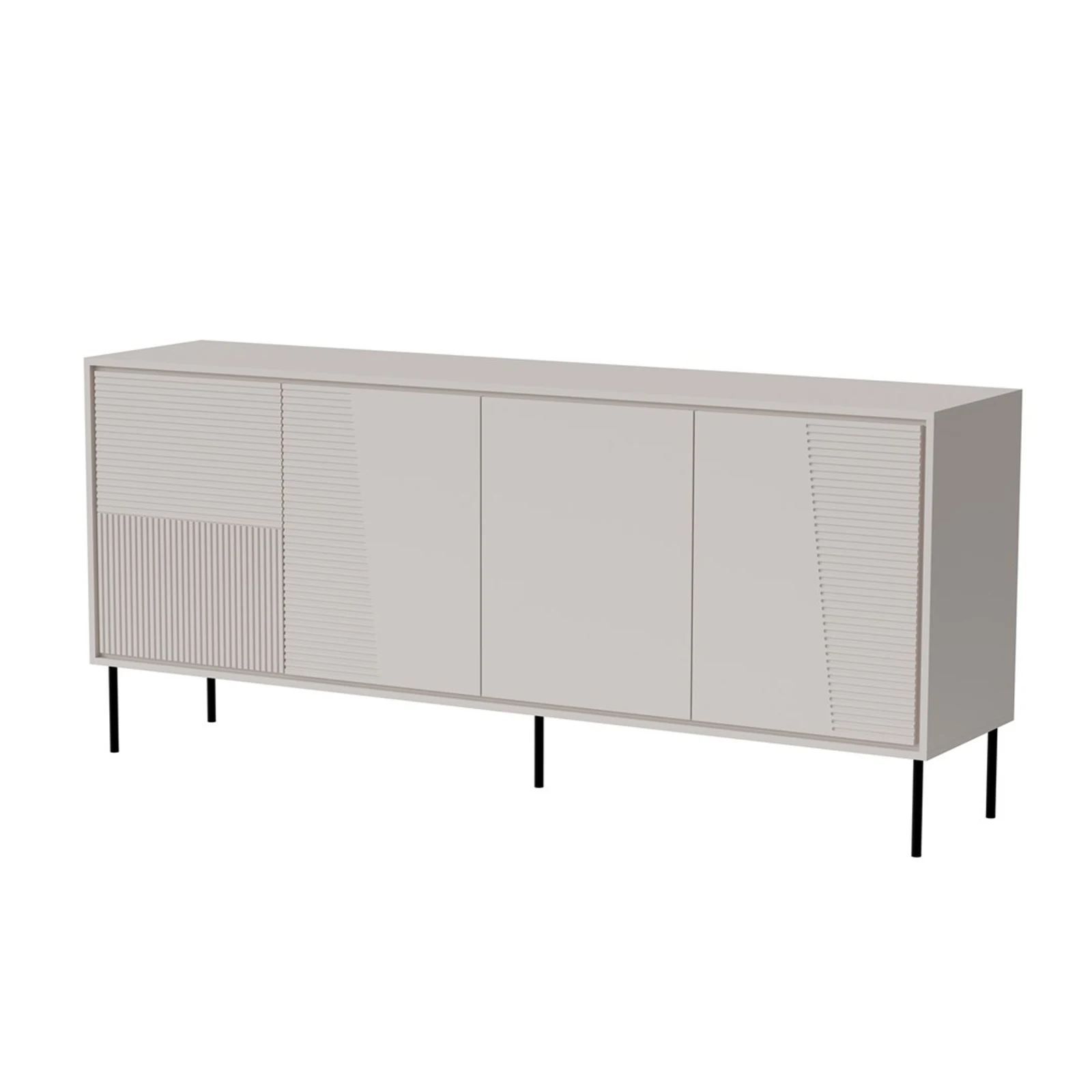 Komoda ABI 4 szuflady, kaszmir mat, 200x45x88 cm — zdjęcie 1 z 4