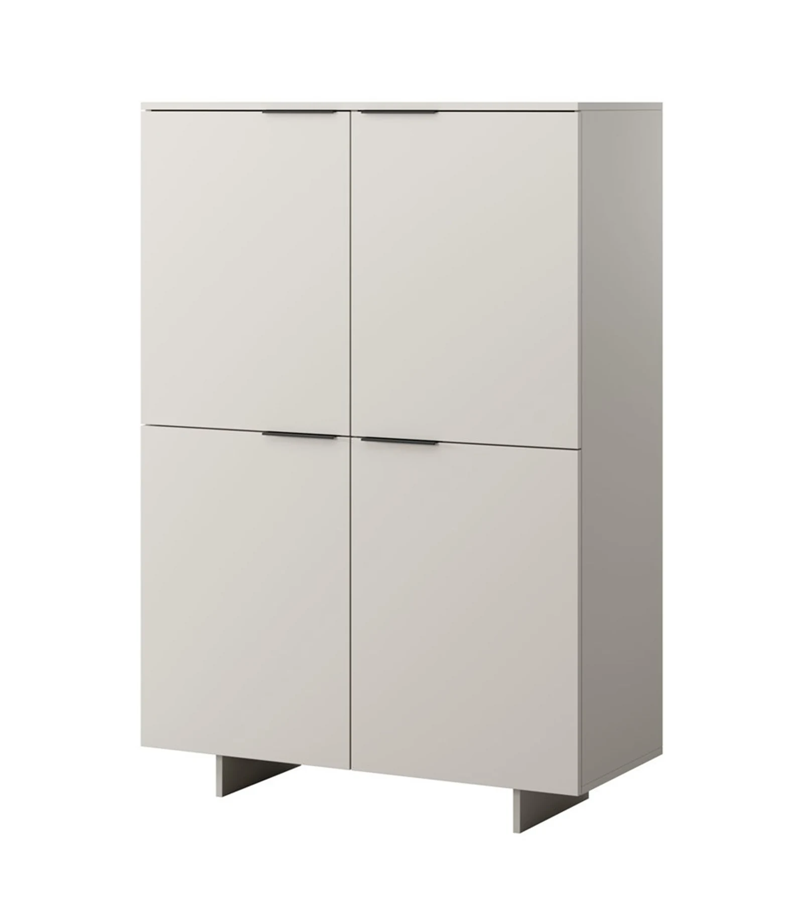 Komoda ALMA 4 szuflady, kaszmirowa, 100x41,5x145 cm — zdjęcie 1 z 4