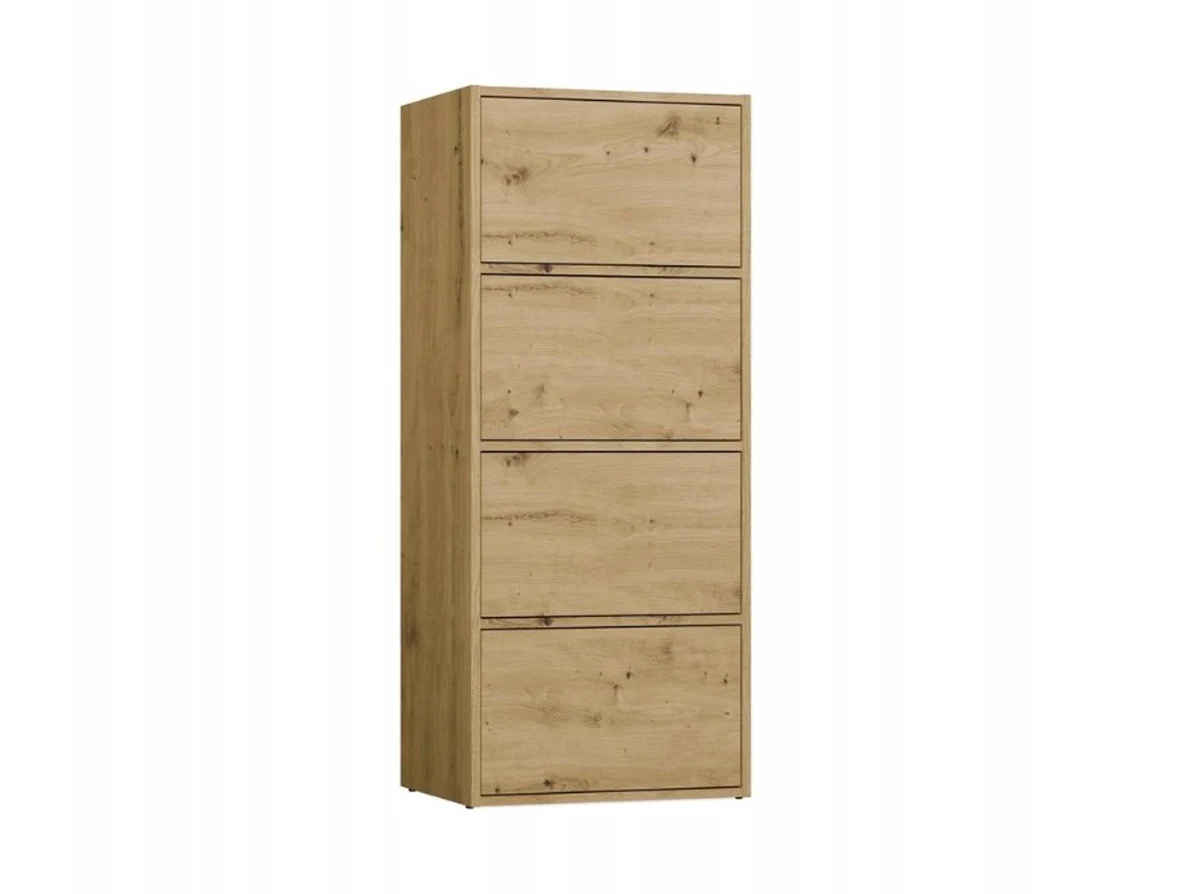KOMODA ALMA ARTISAN - Dęb Artisan, Płyta Wiórowa