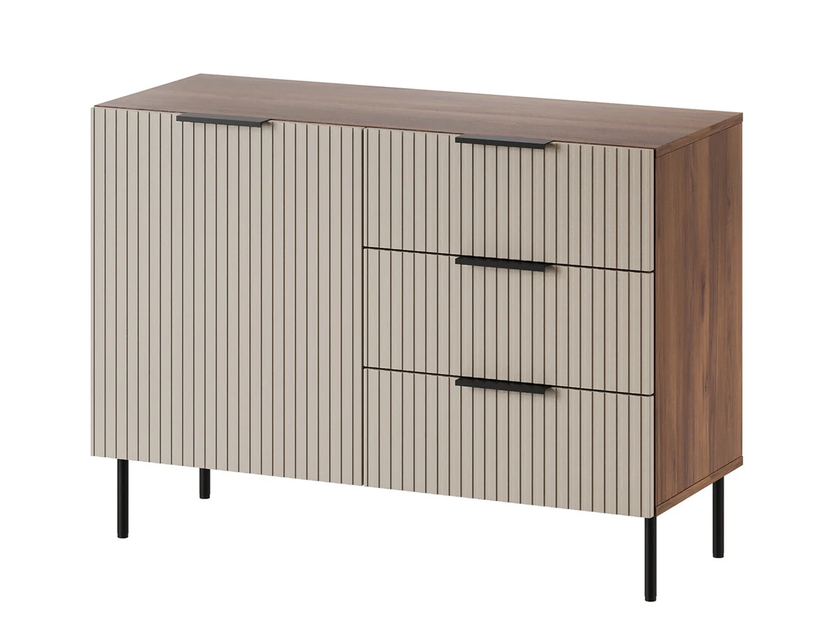 Komoda ALMERA 104x42x75 orzech/kaszmir