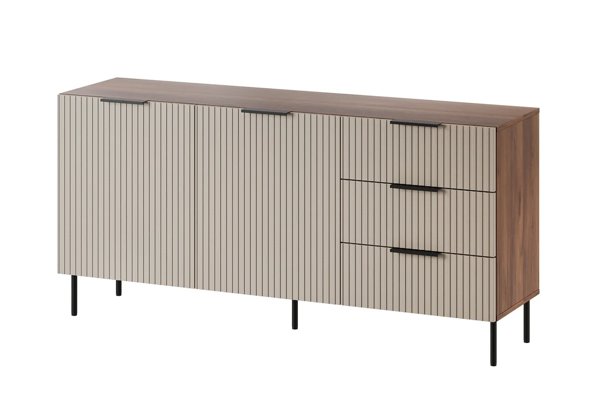 Komoda ALMERA 156x42x75 orzech/kaszmir