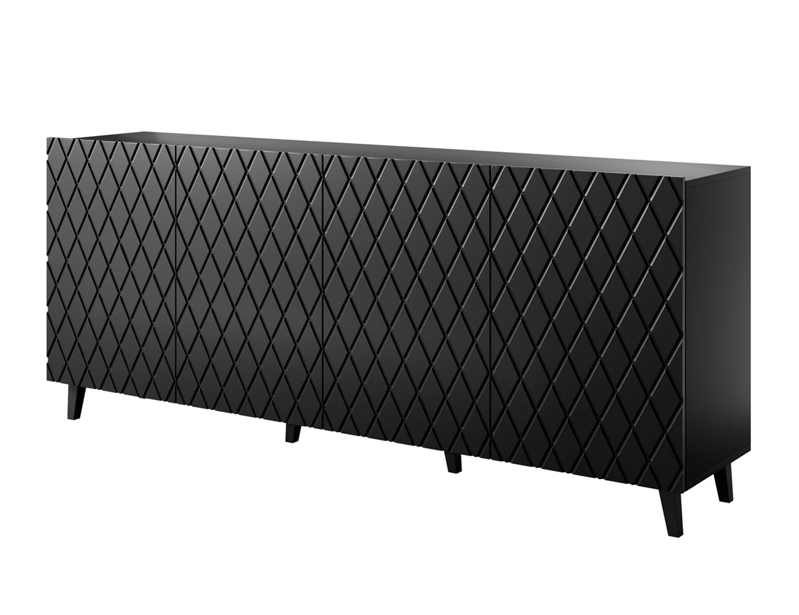 Komoda ASTI czarny mat 200x42x82 — zdjęcie 1 z 3
