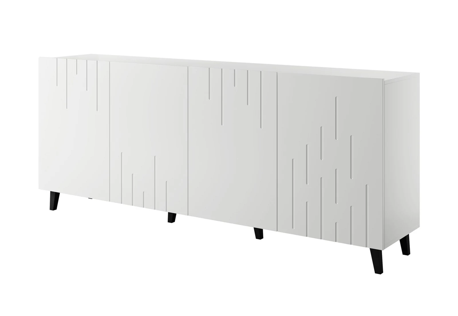 Komoda BARI 200x42x82 biała matowa — zdjęcie 1 z 3