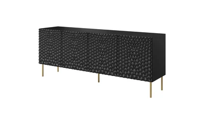 Komoda HOLE 190x40,5x74,5 cm, czarny mat