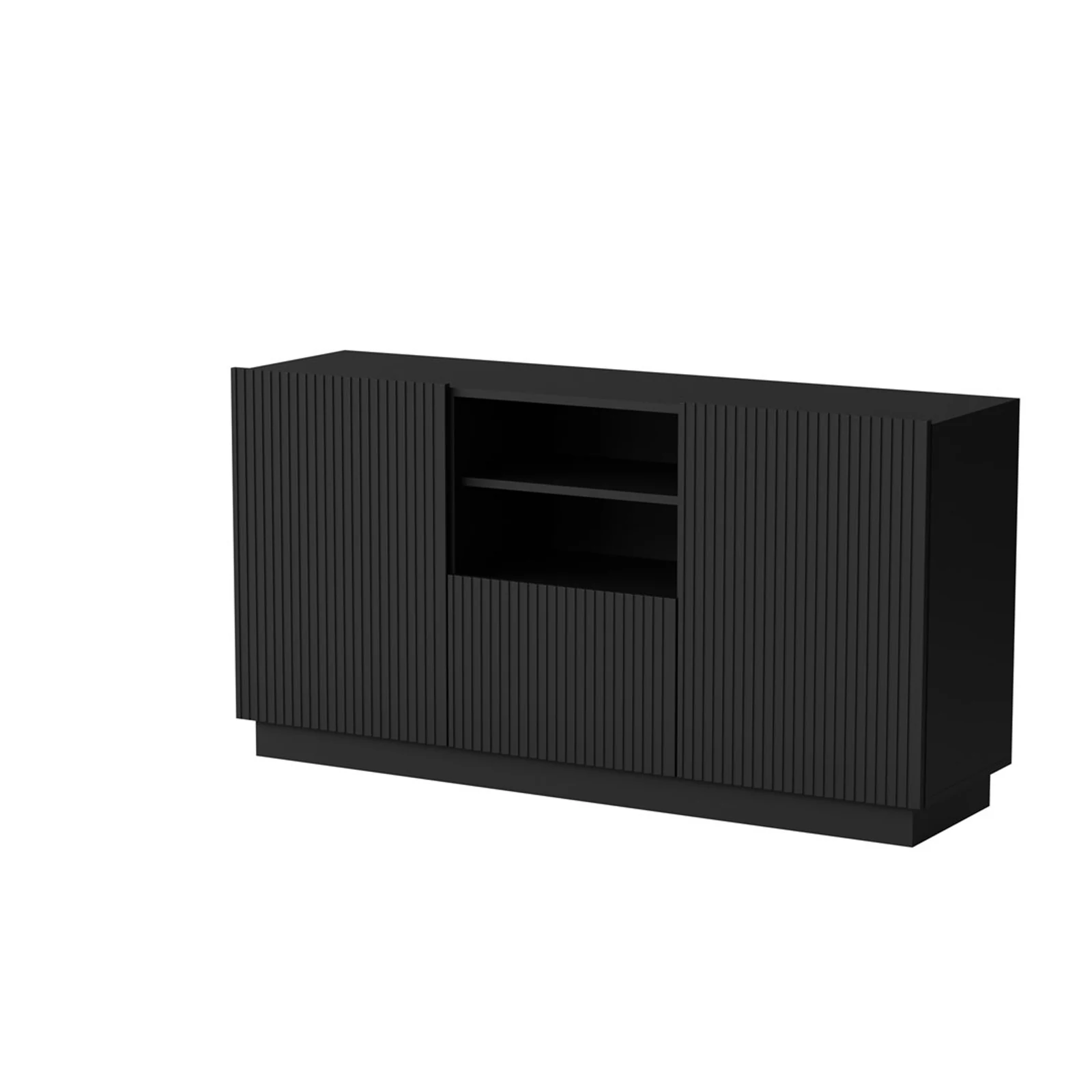 Komoda LIVERTI 150x42x78, czarna — zdjęcie 1 z 3