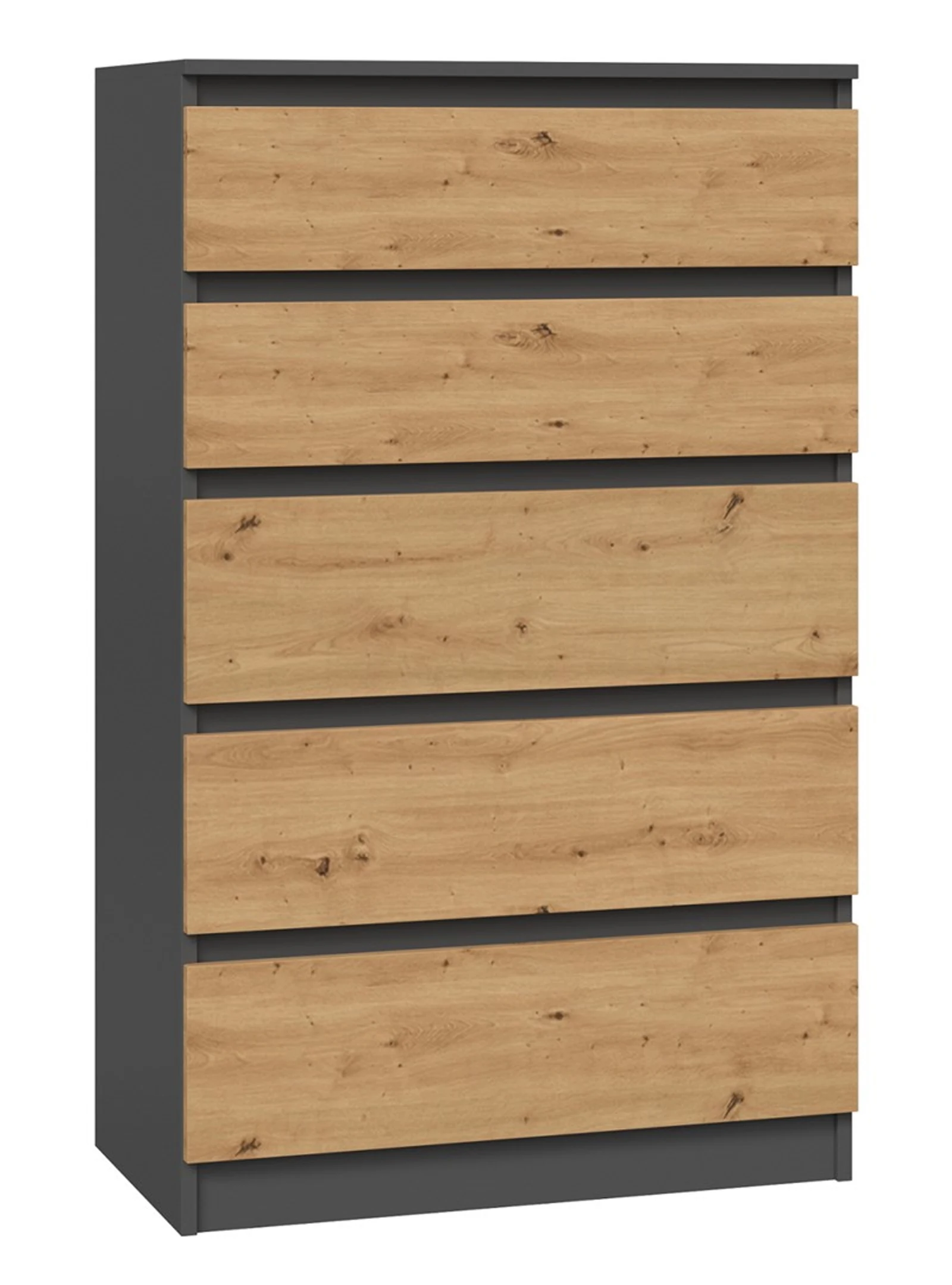 Komoda M5 antracyt/artisan, 70x40x112 cm — zdjęcie 1 z 3