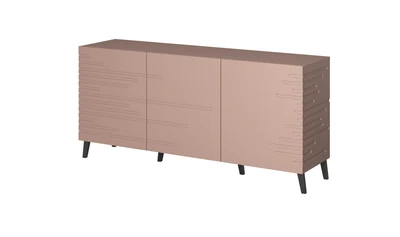 Komoda NOVA, różowa, 155x40x72 cm
