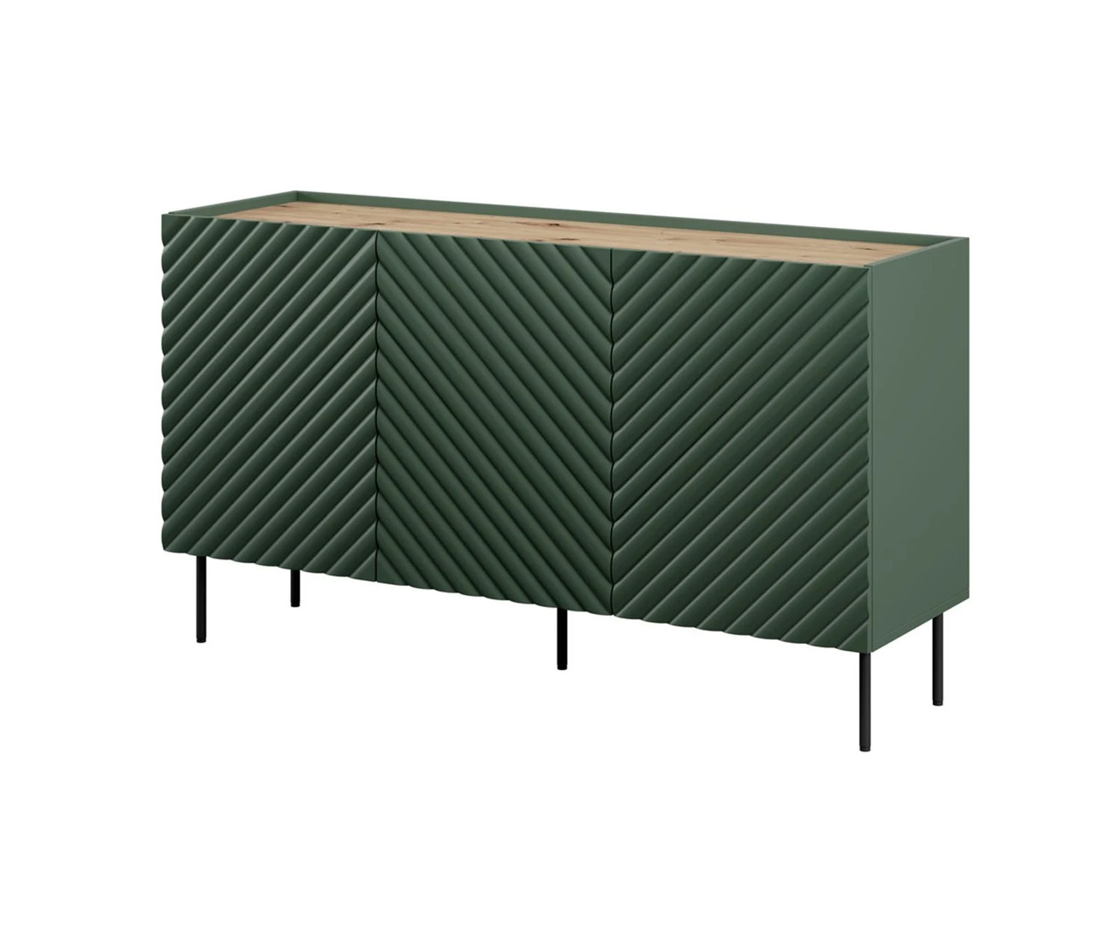Komoda ONDA 150x45x85 cm, zielona — zdjęcie 1 z 4