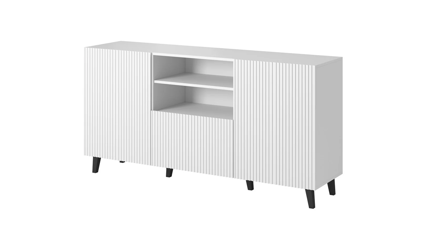 Komoda PAFOS 150x40x82, biała matowa — zdjęcie 1 z 4