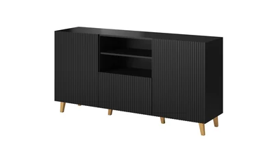 Komoda PAFOS 150x40x82, czarny mat