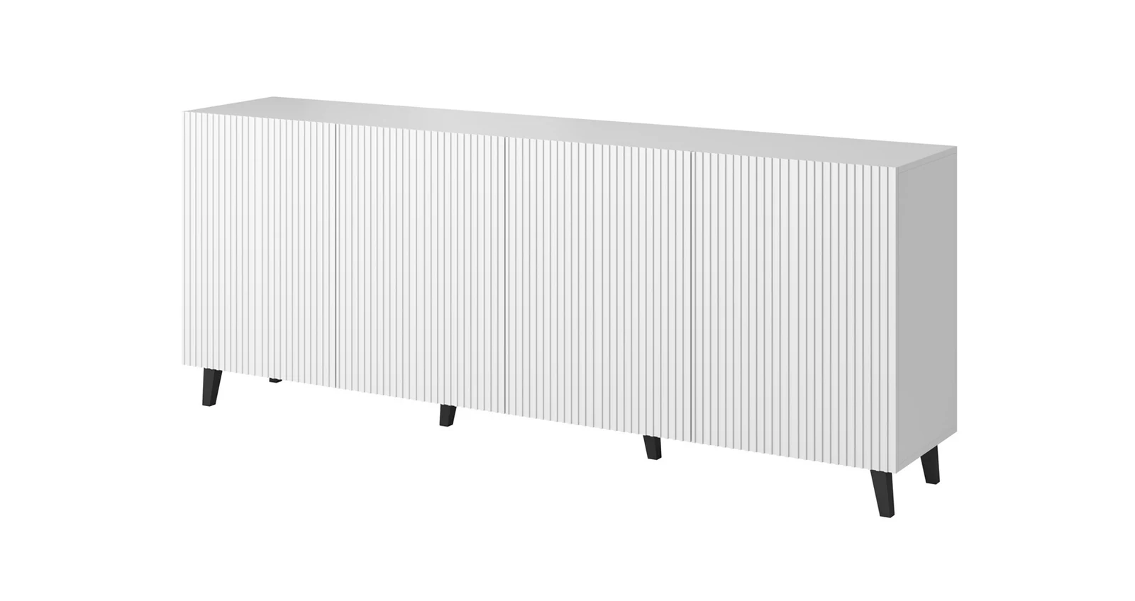 Komoda PAFOS 200x40x82 biała matowa — zdjęcie 1 z 4