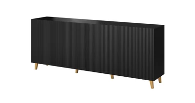 Komoda PAFOS 200x40x82, czarny mat