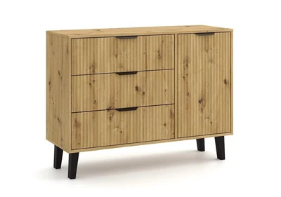 Komoda SCANDI 1D3S SLIM Dąb Artisan