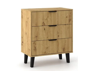 Komoda SCANDI 3S SLIM - Dąb Artisan