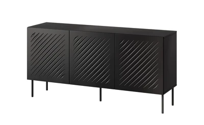 Komoda Siena 150,5x40x75, czarny mat