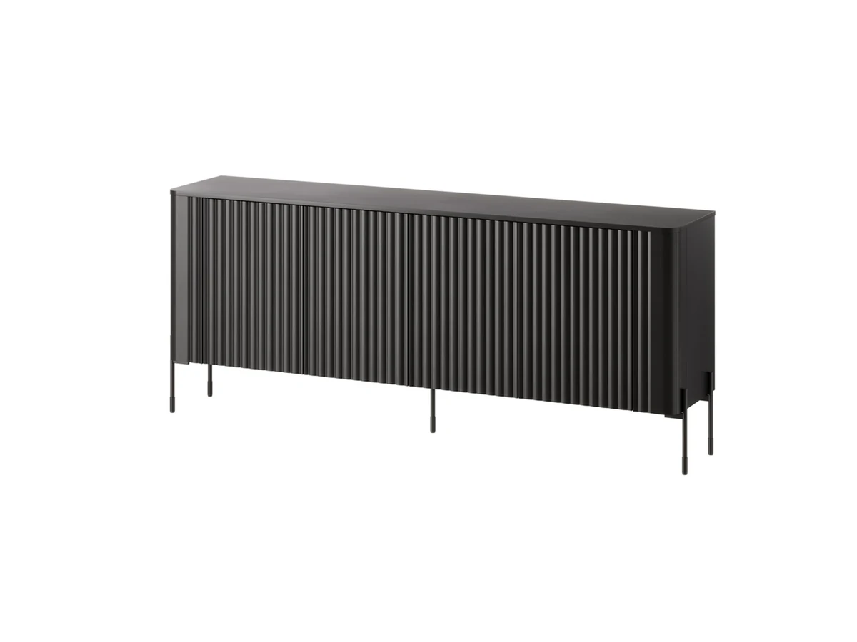 Komoda VERA 190x40x80 czarny mat