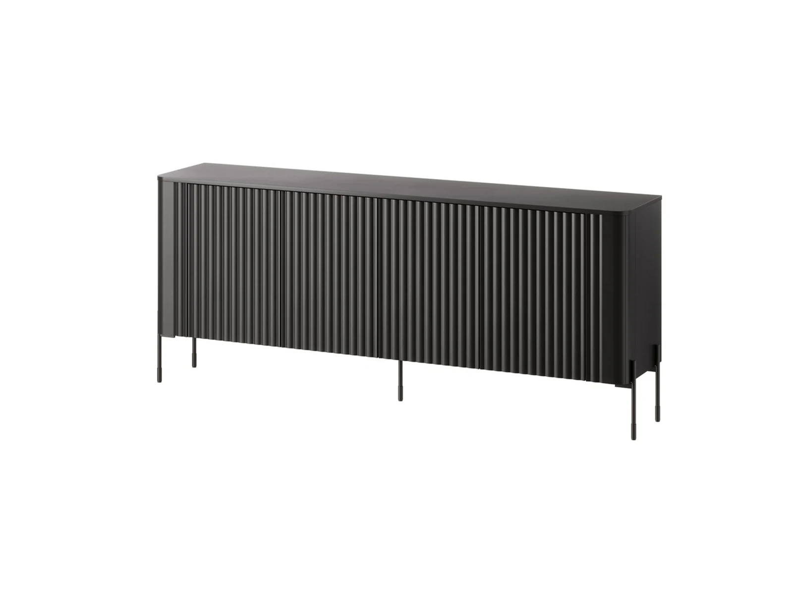 Komoda VERA 190x40x80 czarny mat — zdjęcie 1 z 4