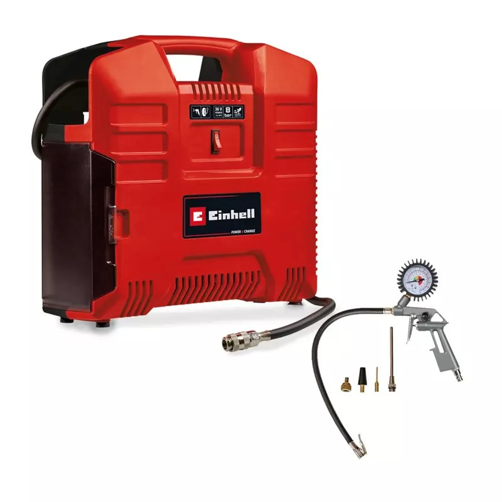 Kompresor akumulatorowy TE-AC 36/8 LI OF SET-SOLO EINHELL — zdjęcie 1 z 2