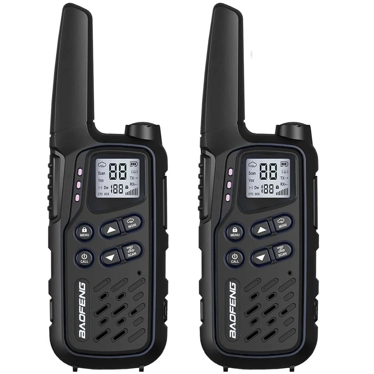 Krótkofalówka Baofeng BF-T25E czarna, 2 szt.