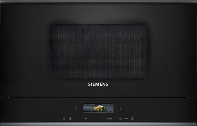 Kuchenka mikrofalowa SIEMENS BF722R1B1 - wbudowana, czarna