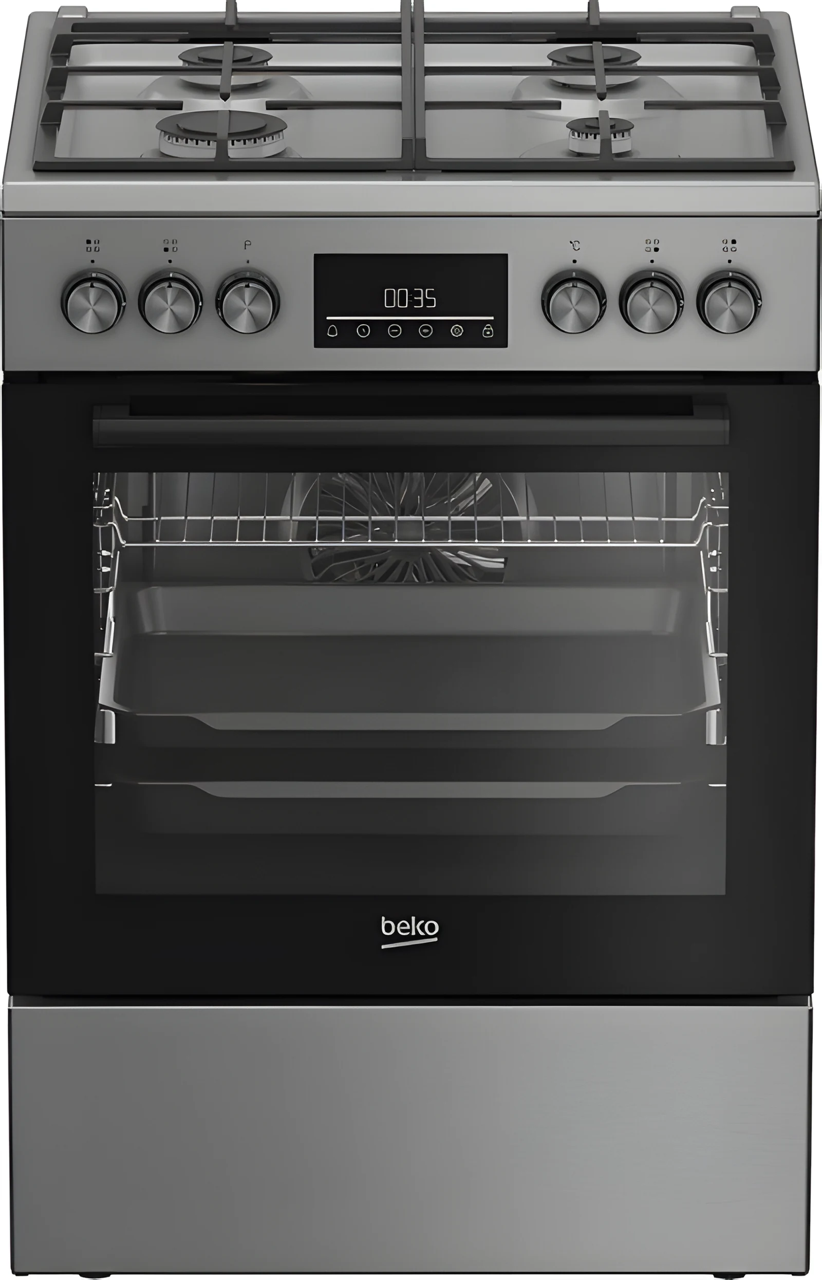 Kuchnia BEKO FBM62330GXTN - Wolnostojąca z LED — zdjęcie 1 z 4