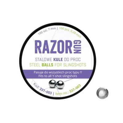 Kulki gumowe RazorGun 7 mm, 100 sztuk