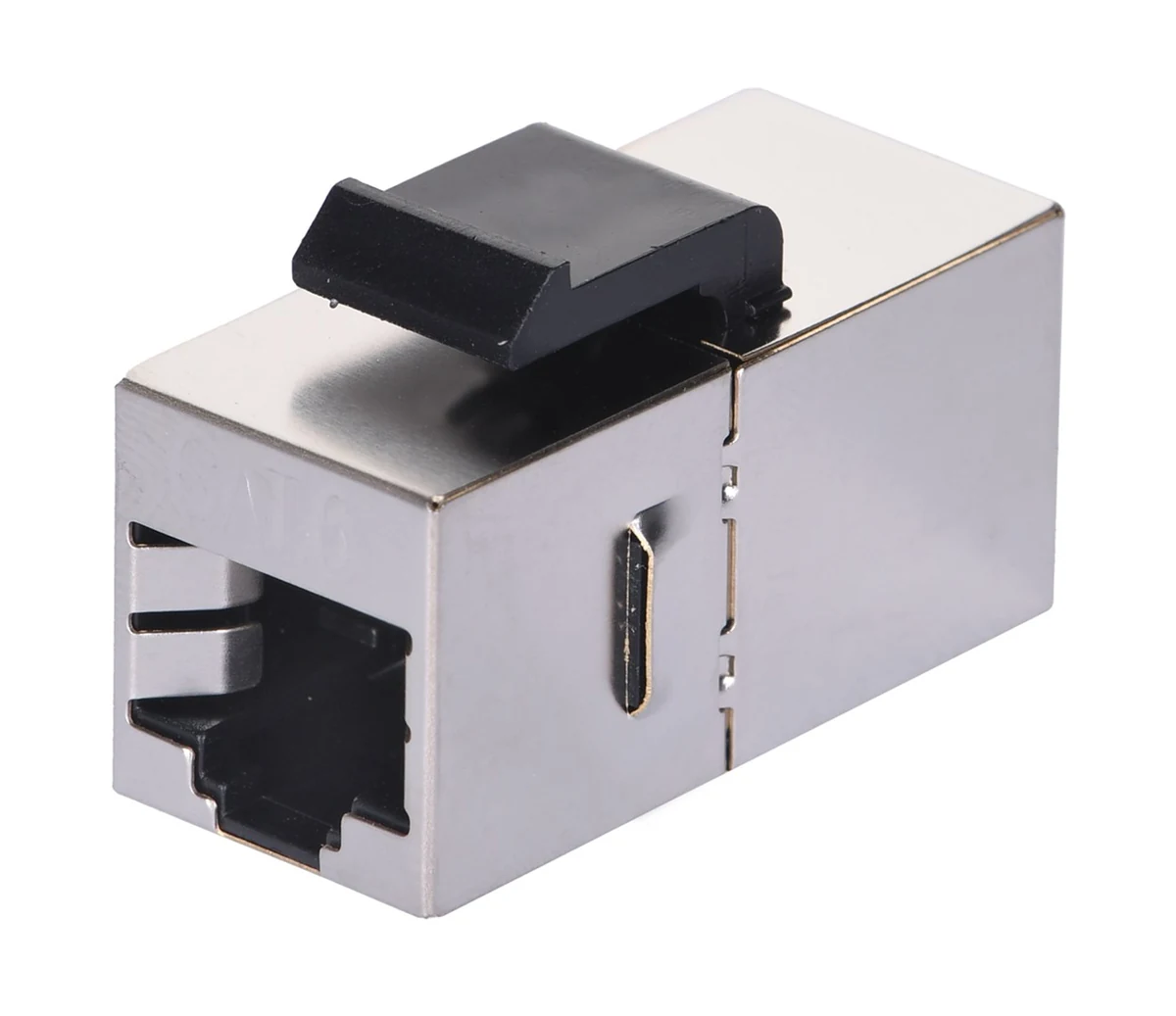 Gniazdo RJ45 A-LAN WTM20 kat. 6 szare do montażu w panelu