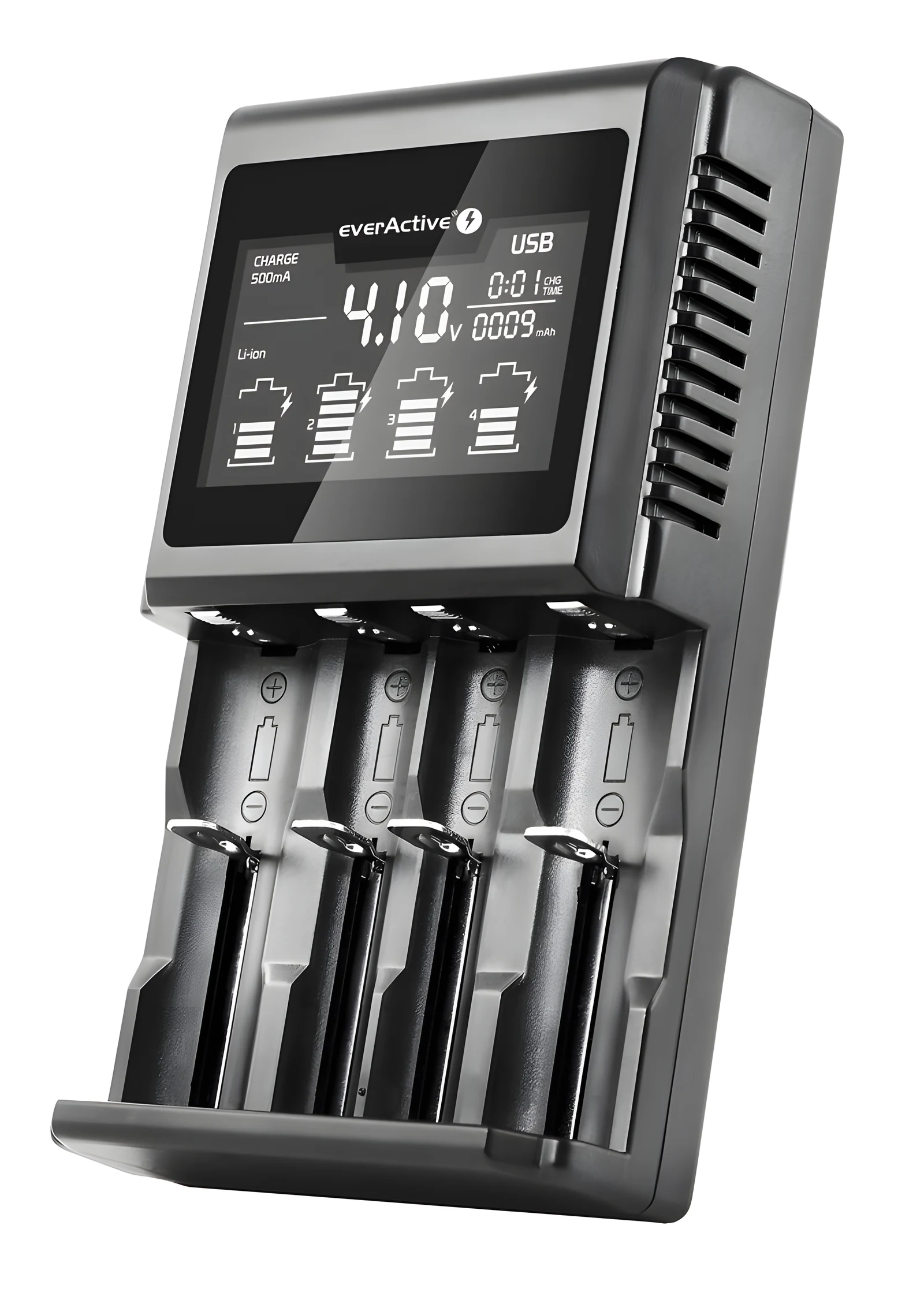 Ładowarka everActive UC-4000 - 4 Baterie Li-Ion — zdjęcie 1 z 8
