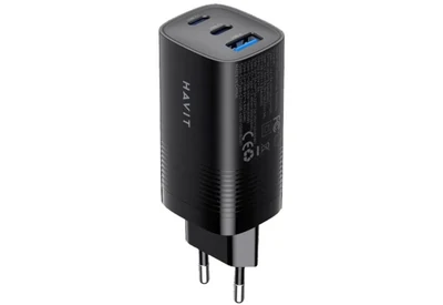Ładowarka sieciowa Havit UC20 EU (USB-C + USB-C + USB-A, czarna)