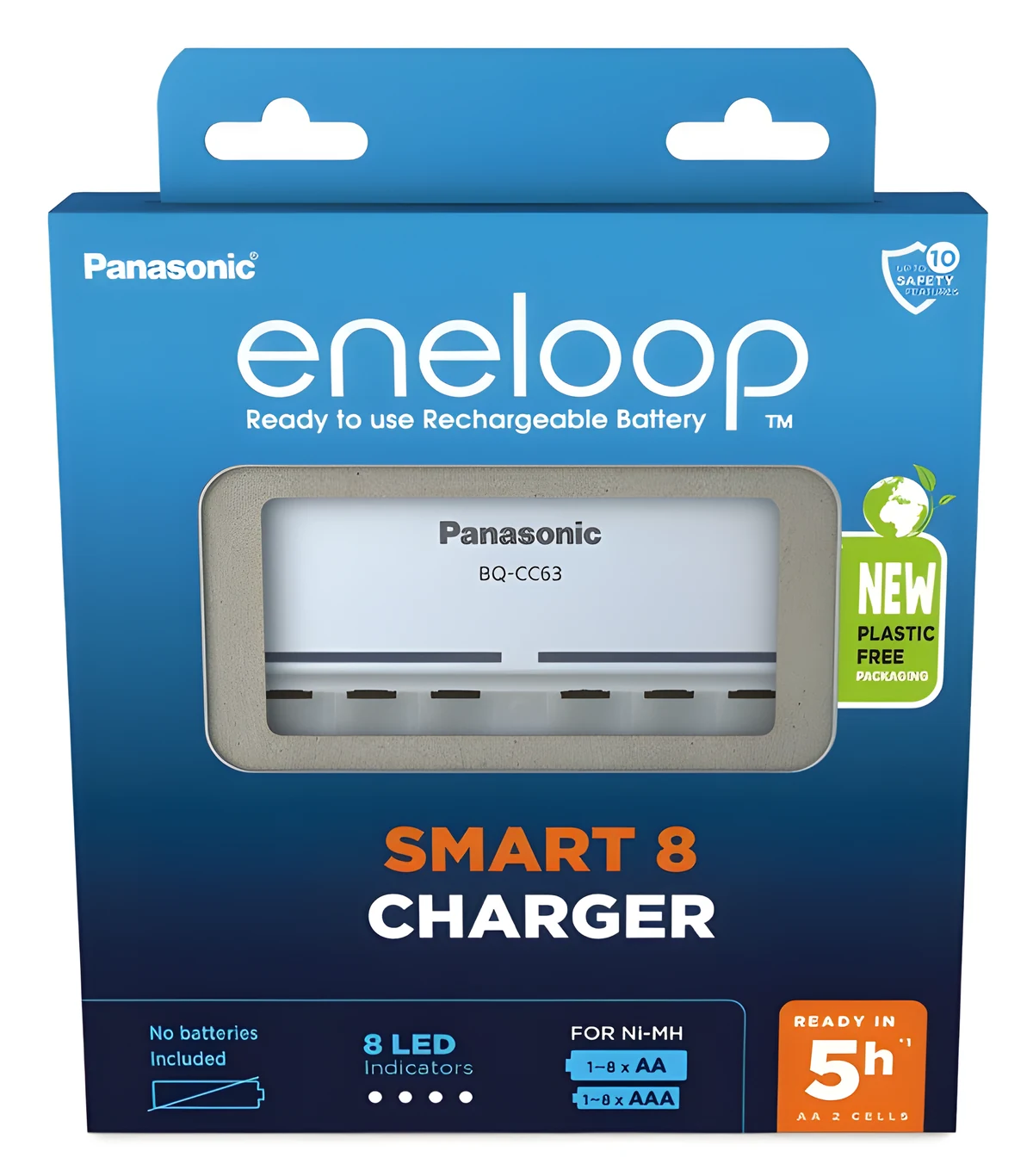 ŁADOWARKA PANASONIC SMART 8 - AA, AAA, 4 baterie