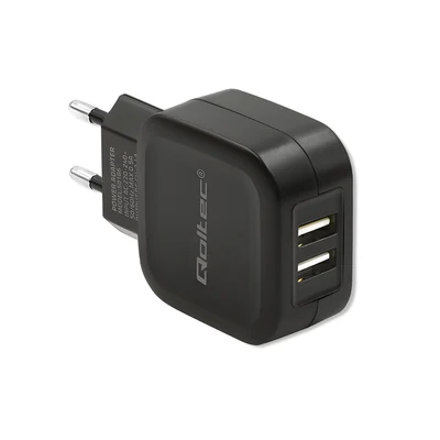 Ładowarka Qoltec 50186, 17W, Czarna