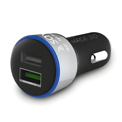 Ładowarka samochodowa SAVIO Quick Charge 3.0 SA-06/B