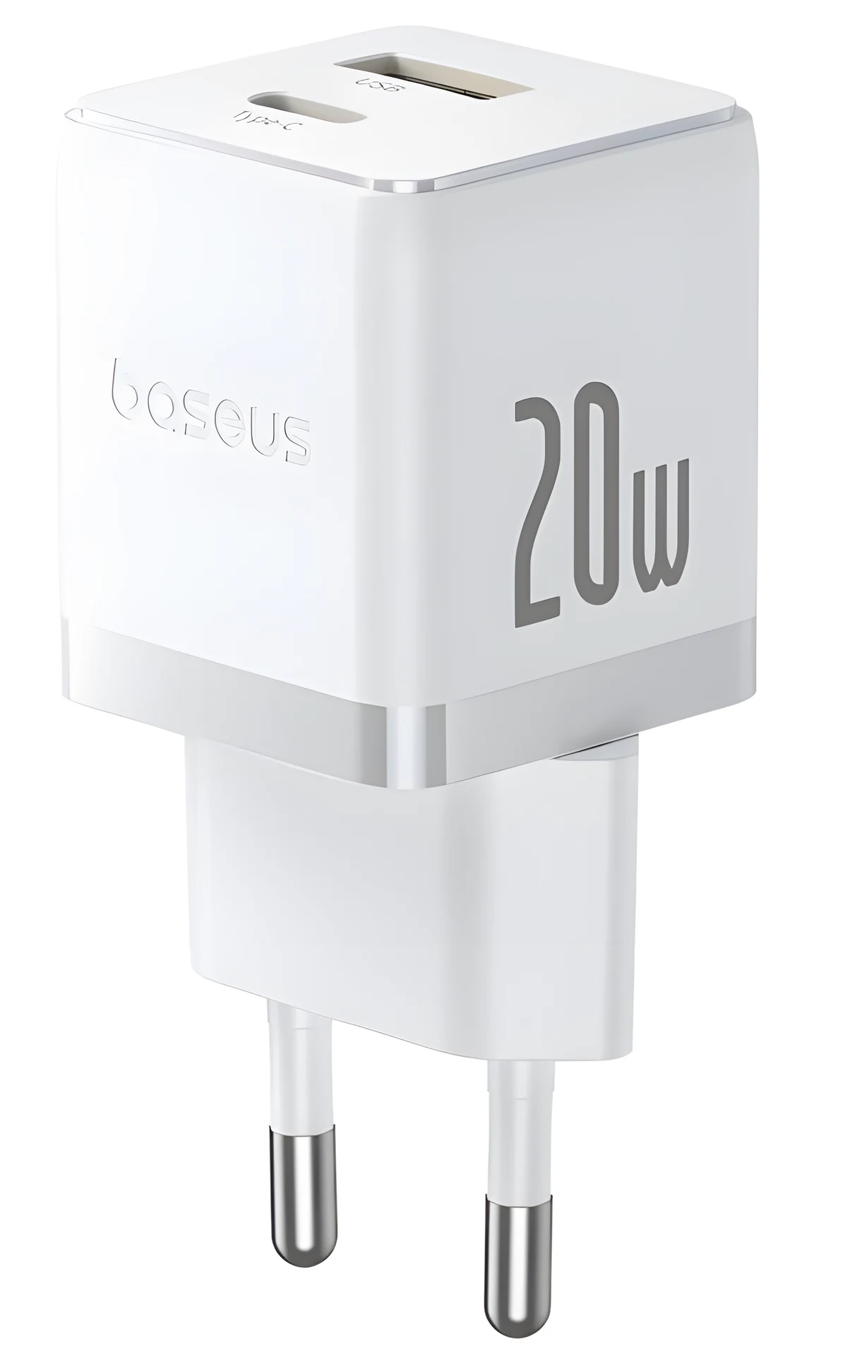 Ładowarka sieciowa Baseus Palm 20W USB-C USB-A - biała