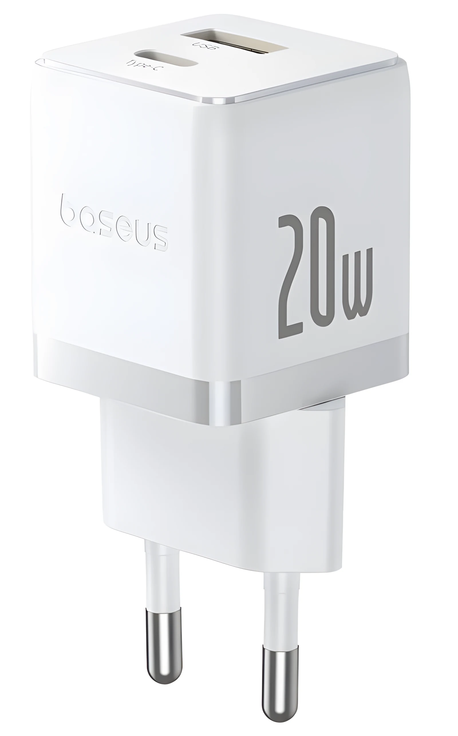 Ładowarka sieciowa Baseus Palm 20W USB-C USB-A - biała — zdjęcie 1 z 6
