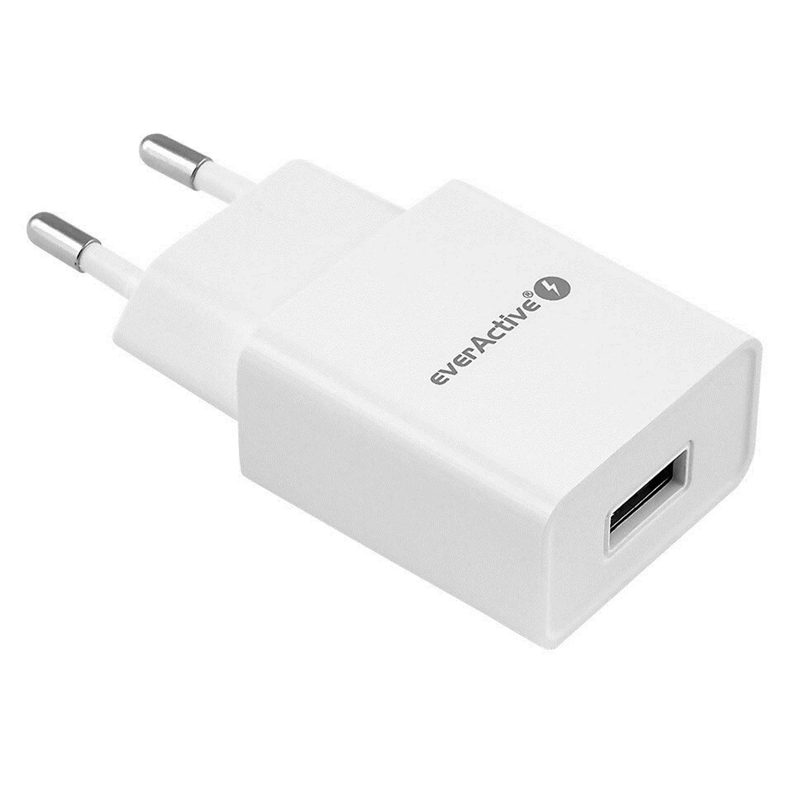 Ładowarka sieciowa everActive SC-100 (USB; kolor biały) — zdjęcie 1 z 3