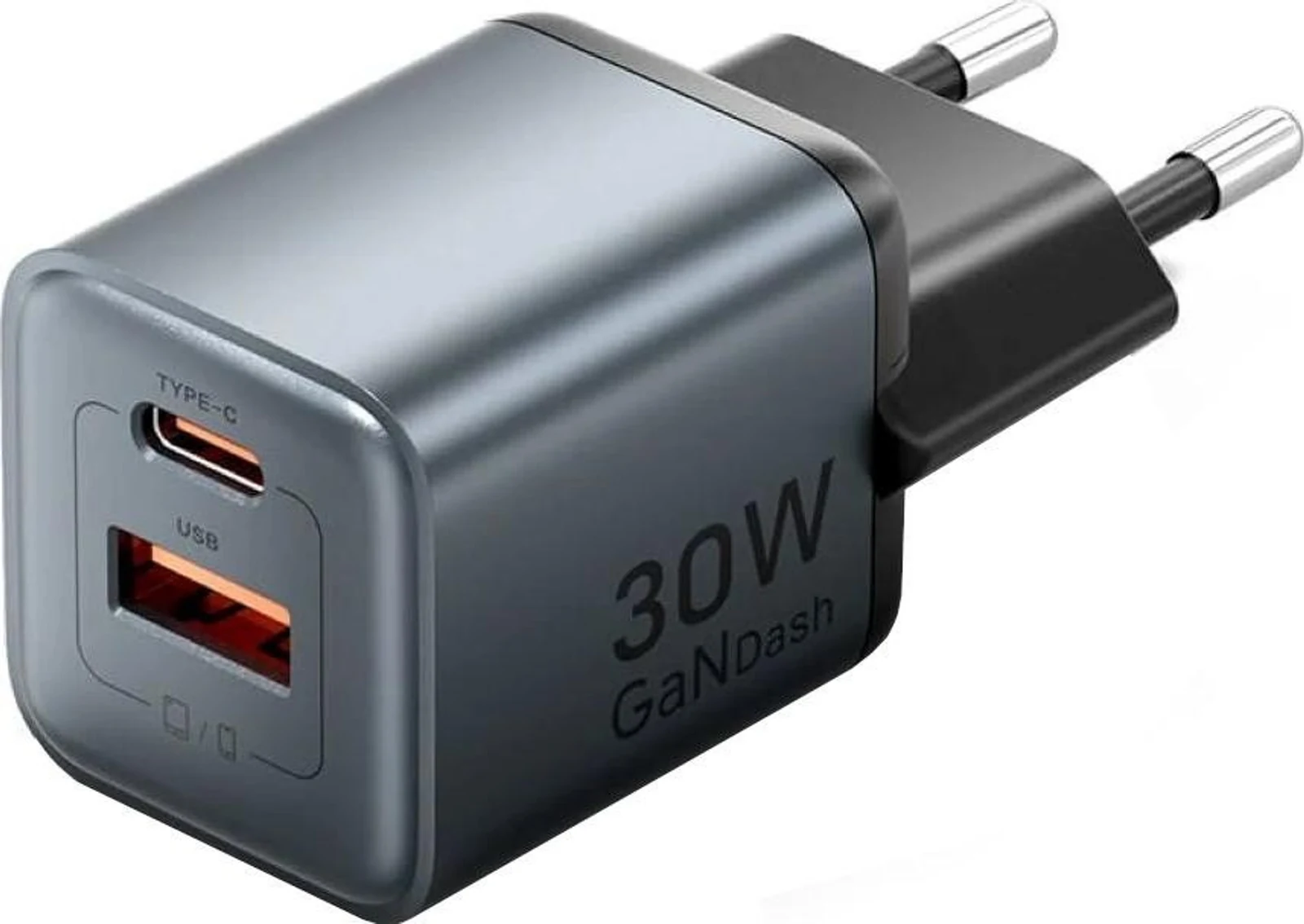 Ładowarka sieciowa Vention 30W GaN czarna USB-A/C — zdjęcie 1 z 2