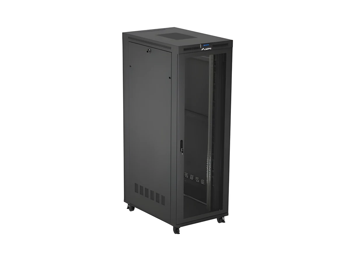 LANBERG INSTALACYJNA SZAFA STOJĄCA RACK 19" 47U 800X1200 CZARNA DRZWI PERFOROWANE LCD (FLAT PACK) V2