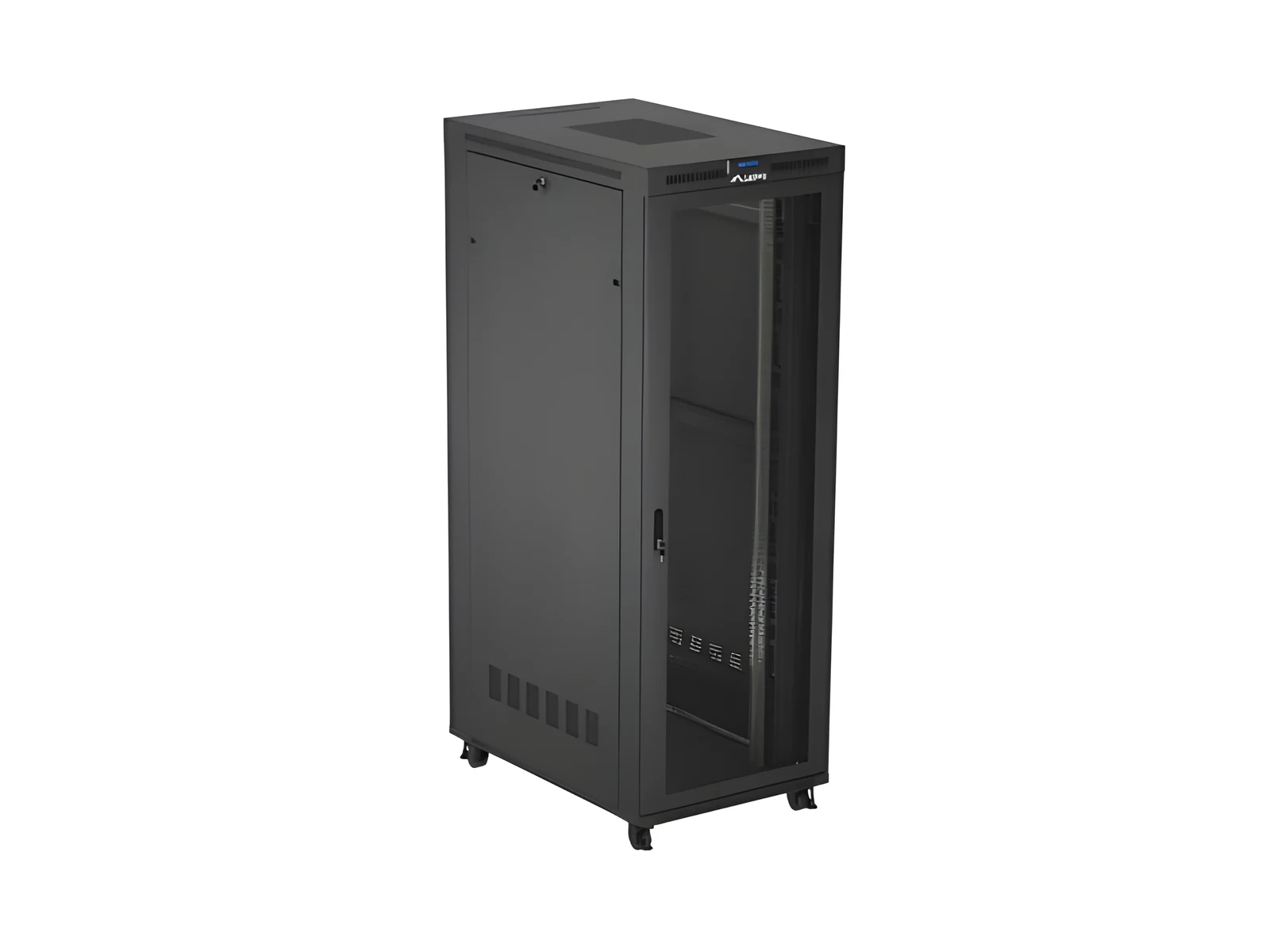 LANBERG INSTALACYJNA SZAFA STOJĄCA RACK 19" 47U 800X1200 CZARNA DRZWI PERFOROWANE LCD (FLAT PACK) V2 — zdjęcie 1 z 8