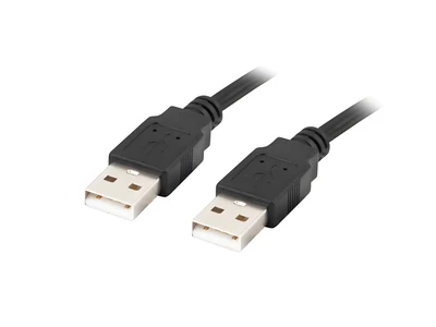 Kabel USB-A 2.0 Lanberg, 1.8 m, czarny