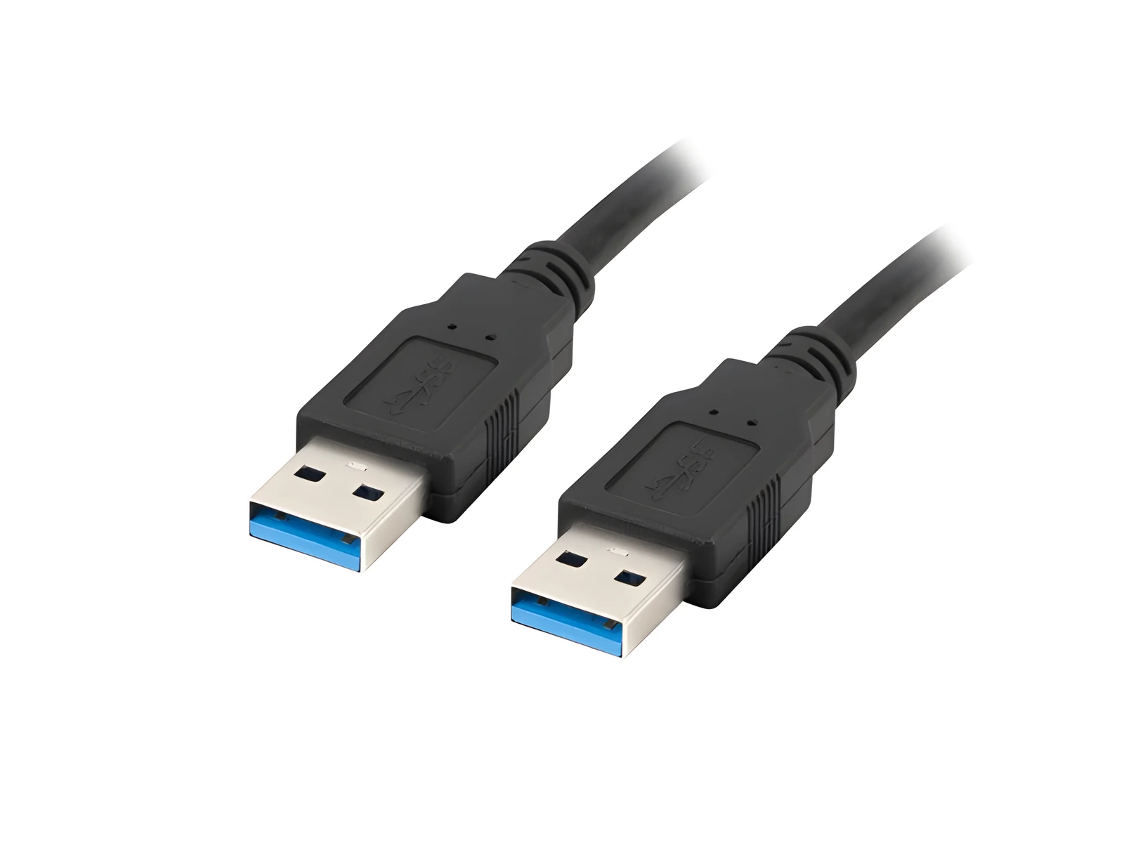 LANBERG KABEL USB-A 3.0 M/M 1M CZARNY — zdjęcie 1 z 5