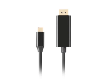 LANBERG KABEL USB-C(M)->DISPLAYPORT(M) 1M 4K 60HZ CZARNY