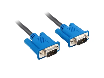 Kabel VGA LANBERG M/M 5m, 15-pinowy, z ferrytem, czarny