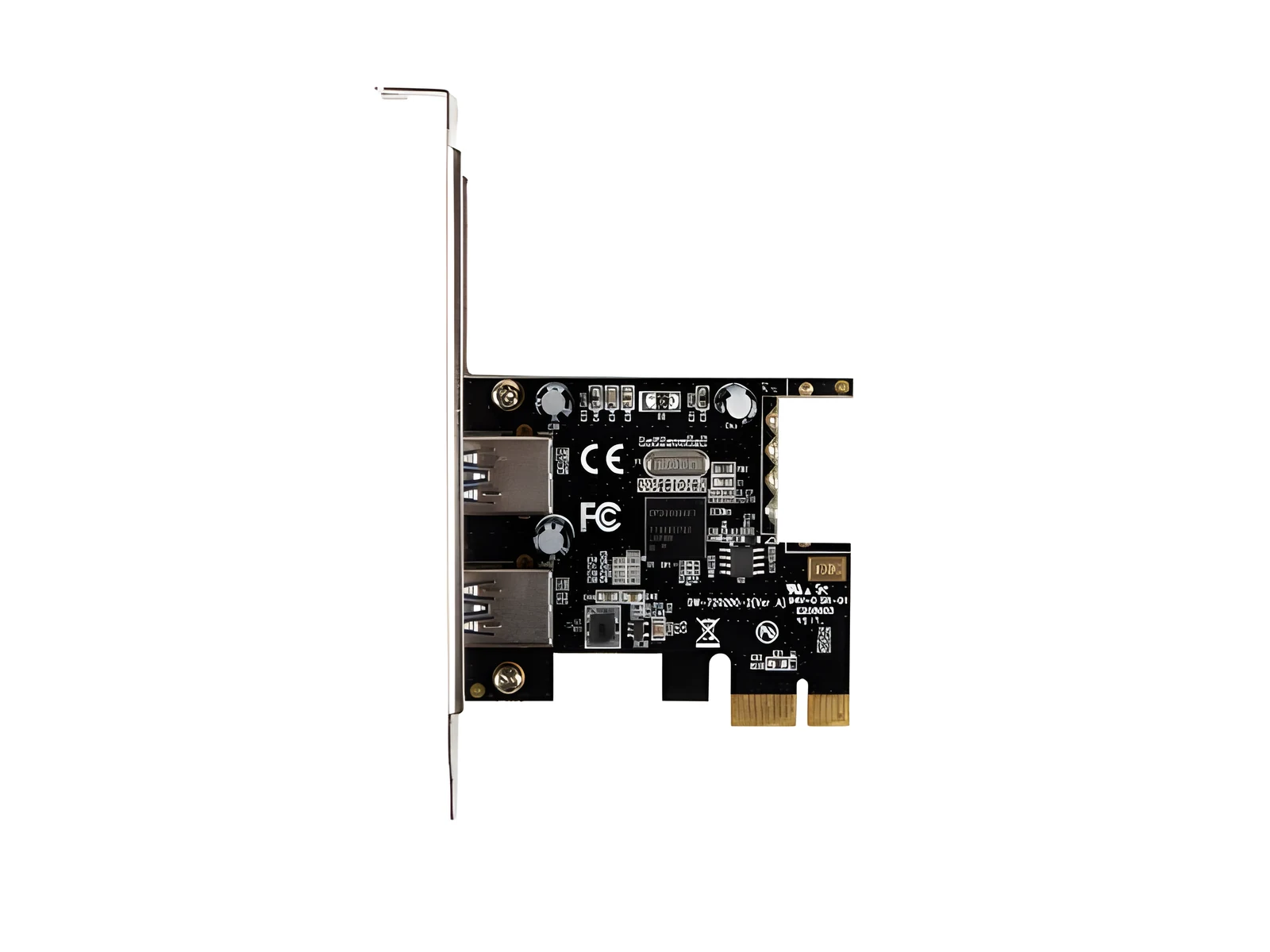 LANBERG KARTA PCI-E X1 -> 2X USB-A 3.1 GEN1 ŚLEDŹ LOW PROFILE PCE-US3-002 — zdjęcie 1 z 3