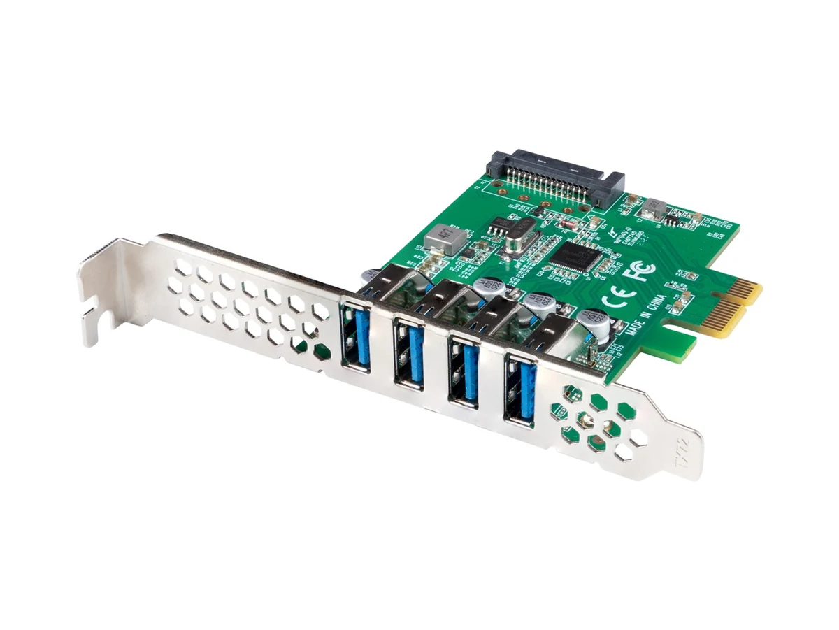Karta rozszerzeń PCI-E x1 → 4x USB-A 3.1 Gen1 (LANBERG)