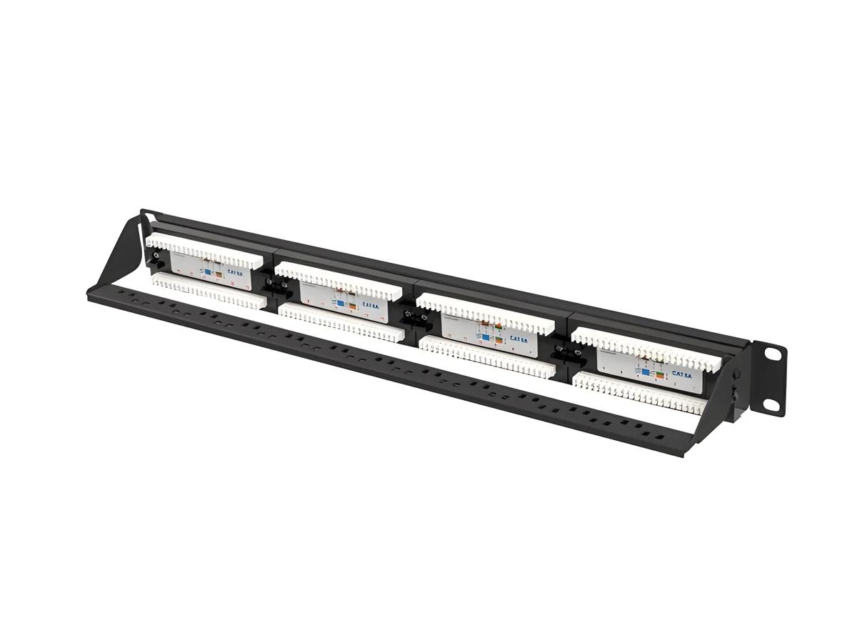 LANBERG PATCH PANEL 24 PORT 1U 19" KAT.6A CZARNY