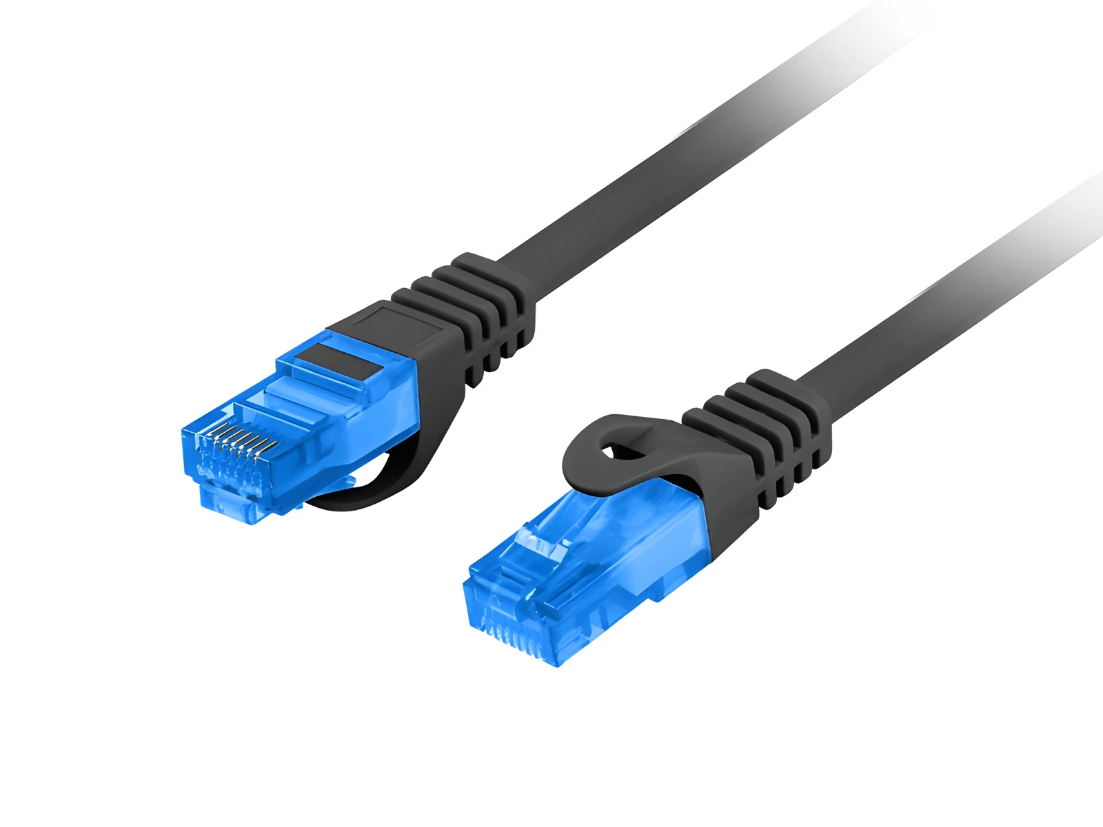 LANBERG PATCHCORD S/FTP KAT.6A 0.5M CZARNY LSZH CCA (FLUKE PASSED) PCF6A-10CC-0050-BK — zdjęcie 1 z 2