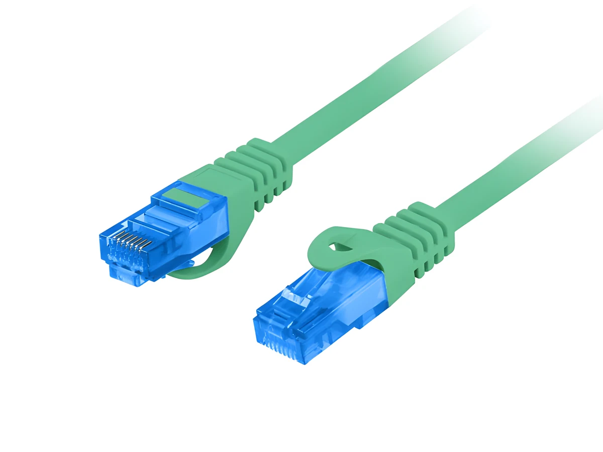 LANBERG PATCHCORD S/FTP KAT.6A 0.5M ZIELONY LSZH CCA