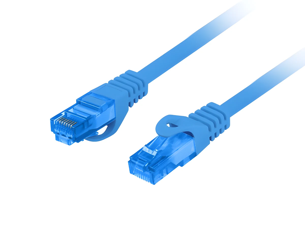 LANBERG PATCHCORD S/FTP KAT.6A 1M NIEBIESKI LSZH CCA
